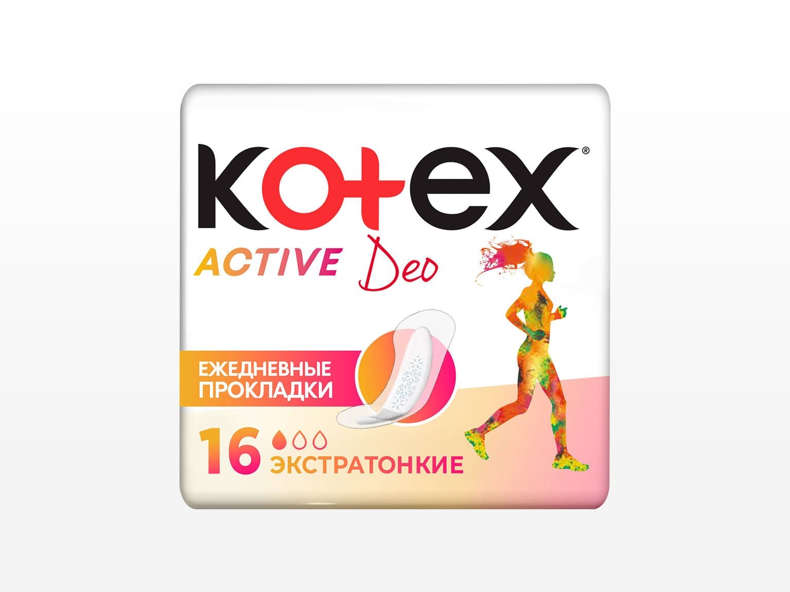 Kotex Active Deo 16 дана күнделікті төсемелер